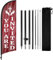 FSFLAG Christentum Feder Flagge mit Fahnenmast Kit und Erdspieß, 2,5 m Christentum windlose Flagge Banner Schild Geschäft für Außenwerbung