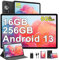 ZIOVO Tablette Android 13 11 Pouces 16Go RAM+256Go ROM/TF 1To, 2K Écran Octa-Core 2.0GHz,5G WiFi/2000 * 1200/8600mAh/13+5MP/GMS Certified/Couvercle métallique,Tablette Tactile - Noir