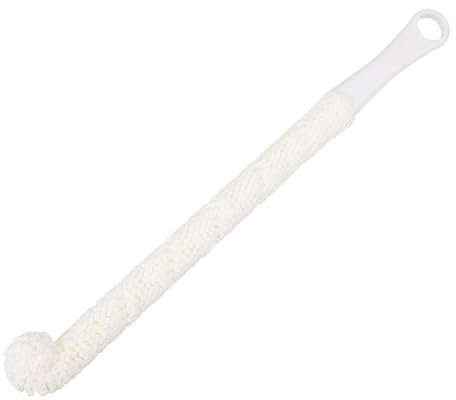 Mikinona Wine Bottle Cleaning Brush Flexible Decanter Cleaner Sponge Brush for Goblets Cups Curved Glassware Handle for Easy Cleaning and Maintenance