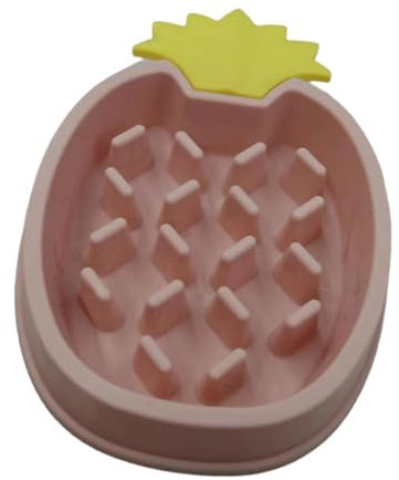 Dog Slow Feeder Bowl | Pineapple Design Kitty Slow Feeder Cat Bowl | Dog Puzzle Feeder, Dog Food Bowls, Dog Bowls For Large Dogs, Preventing Choking