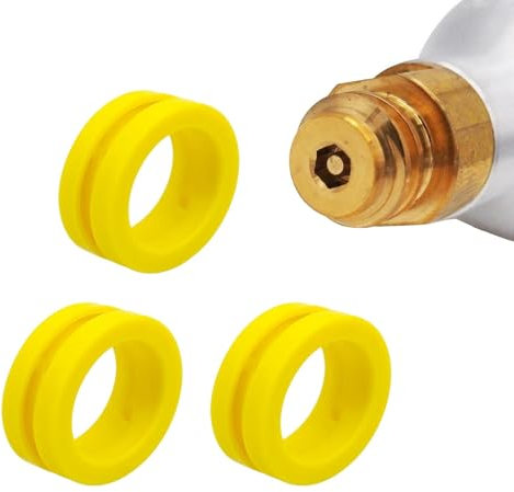 3 Stück Ersatzteile Dichtungsring für C02 Zylinder Flasche, Quick Connect Silikon Ersatzdichtung Dichtung, DUO ART CO2 Sodastream Adapter für die Neuen Wassersprudler, Einfache Installation