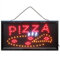 LED Schild Leuchtreklame Pizza 48x25 cm Pizzeria Restaurant beleuchtetes Pizzaschild Verkauf Reklameschild Werbung