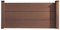 HORI Sichtschutzzaun XXL WPC Sichtschutz Gartenzaun Zaun Lamellenzaun, ohne Pfosten, I 180 x 90 cm I Braun