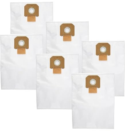 6 Bolsas De Filtro De Vellón For Aspiradora Bosch, Compatibles Con Modelos Profesionales GAS 35 L AFC, GAS 35 M AFC, GAS 35 L SFC+.