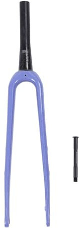 SUNGOOYUE Front Fork, 700C Carbon Fiber Cycling Front Fork Replacement with Thru Axle for Road Bikes, Purple