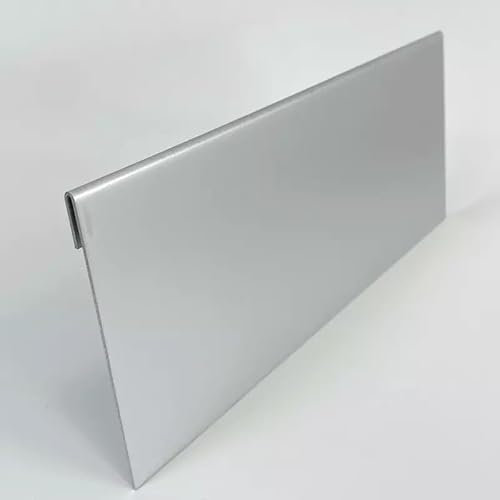 designbleche | Rasenkante Metall | Alu Silber Eloxiert| Beeteinfassung 25 x 5 cm | Robust & flexibel | Mähkante, Beetumrandung & Rasenbegrenzung