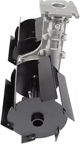 Gruppo Zappetta Ø26 innesto 6x6mm Quadrato - Ruota di Terra Coltivatore Testa di Trasferimento di scavo Zappette per Tagliaerba, Motozappa, Motocoltivatore