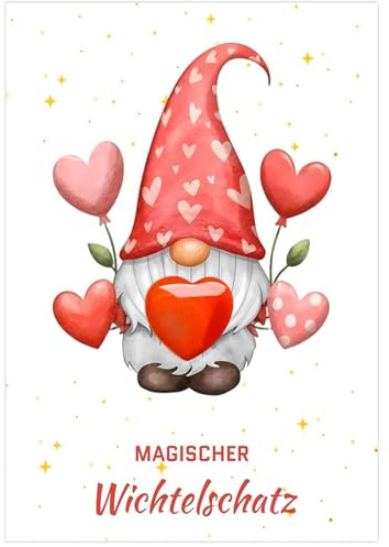 Scinzene Wichtel Zubehör, Weihnachtself Geschenk Set mit Glücksstein, Magischer Glücksstein für Kinder, Wichtel Geschenke mit Karte und Verpackung, 5-teiliges Set für Weihnachtself Tradition