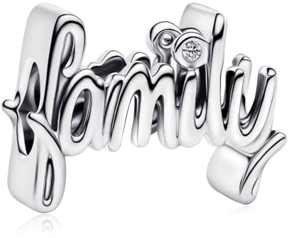 MSPOVOF Mom Charms Herz Anhänger S925 Sterling Silber Bead für Armband Halsketten Schmuck Geschenk für Damen Frauen
