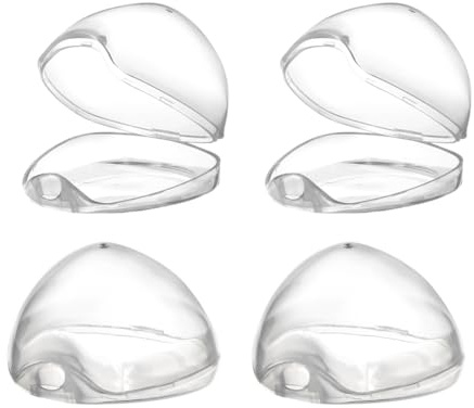 Accmor Pacifier Case, Pacifier Holder Case, Pacifier Container for Travel, BPA Free, Transparent, 4 Pack