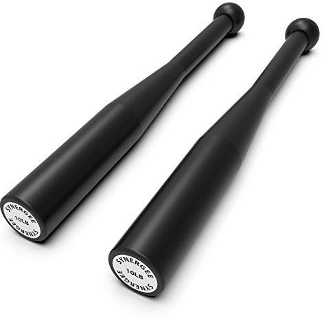 Synergee Power Clubs Indian 0.5kg, 2kg, 5lb, 4.5kg and 6.8kg Power Clubs Set of 2 Hand Grip Forearm Weight Training Bells Sold in Pairs