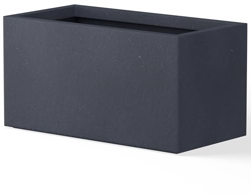 Kante Fioriera, cemento, carbone, 58,9 x 30,5 x 30 cm