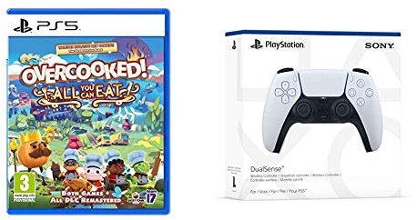 Overcooked All You Can Eat (PS5) + Sony PlayStation 5 - Manette Sans Fil DualSense