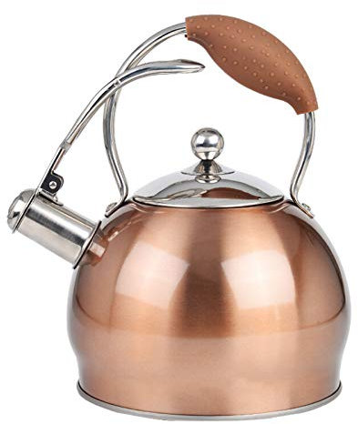 kettles NLIAN Té Mejor Inducción De 3 litros Moderno De Acero Inoxidable Silbistoso Quirúrgico Tetera Eficiente De La Conducción De La Conducción De La Conducción del Diseño De La Olla De Té para L