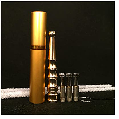 Portasigarette in rame di bambù con filtro, portasigarette unisex in ottone per sigarette sottili e di dimensioni regolari