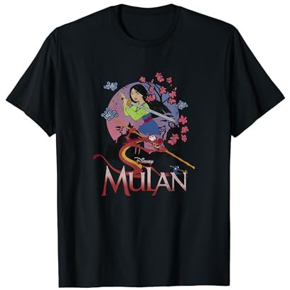 Disney Mulan And Mushu Collage Portrait Logo T-Shirt