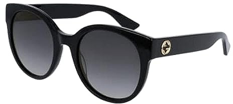 Gucci GG0035SN Damen-Sonnenbrille, polarisiert, 54 mm, Schwarz Grau, 45 EU
