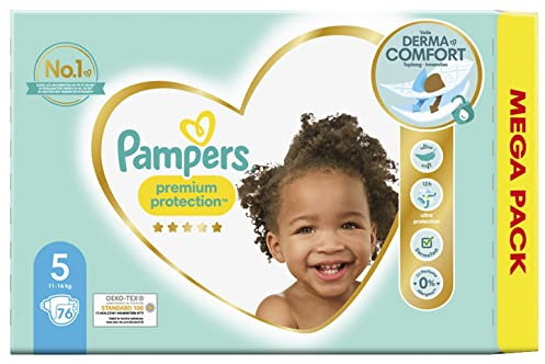 Pampers (Alte Version), Mega Pack, 76 Windeln, Größe 5 (11 bis 16 kg)