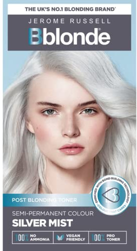 Jerome Russell Bblonde Post Blonding Toner Kit - Silver Mist, Semi Permanent