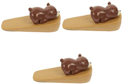 Tofficu 3stücke Anti-kollisions Türstopper Aus Vinyl Rutschfester Türblock Für Niedlicher Bär Design Für Schützt Hände Und Verhindert Plötzliches Schließen Von Türen