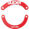 Superglide2 - Nueva superficie texturizada de velocidad controlable, patas de ratón más lisas, fabricado con vidrio ultra fuerte, suela suave y duradera para Logitech G703 / G603 / G403 [rojo]