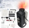 Fesuda 12V Dieselheizung,8KW Standheizung Diesel,Air Diesel Heizung mit LCD Schalter Fernbedienung Schalldämpfer,Luftheizung Air für Auto RV Boote LKW KFZ PKW Wohnmobil(Schwarz Grau)