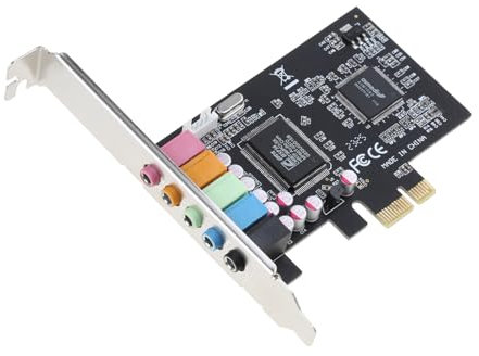 Ranuw 5.1 Internal Sound Card For PC For Windows Xp/7/8/10 3D Stereo Card With CMI8738 Chip32/64 Bit PCI For Express So 5.1 Internal Sound Card For Pc Windows 10