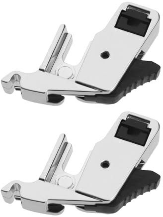 VGOL 2pcs Adaptateur de Pied-de-biche pour Machine à Coudre Type de Boucle Adaptateur de Pôle Bas Compatible avec Singers Compatible avec Brother Compatible avec Janome