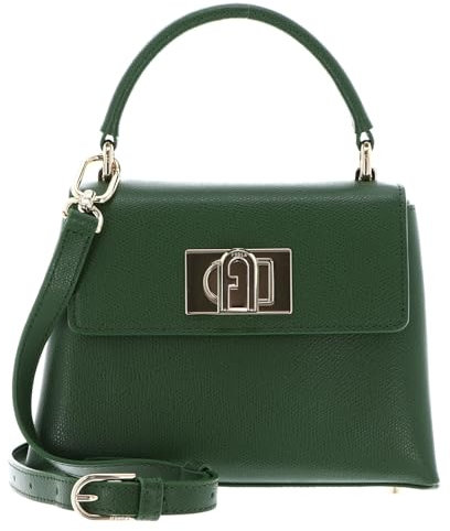 Furla Leder Handtasche Abendtasche 1927 Mini Top Handle Bag Ivy tannengrün