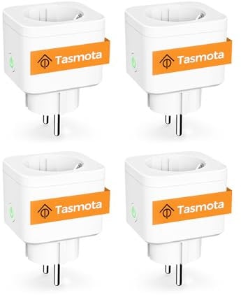Refoss Tasmota Steckdose WLAN Stromzähler Steckdose Mini ESP8266 Messsteckdose von Stromverbrauch Kompatibel mit Home Assistant, ioBroker, MQTT, Domoticz, OpenHAB, ZWAVE, 16A, 2,4GHz