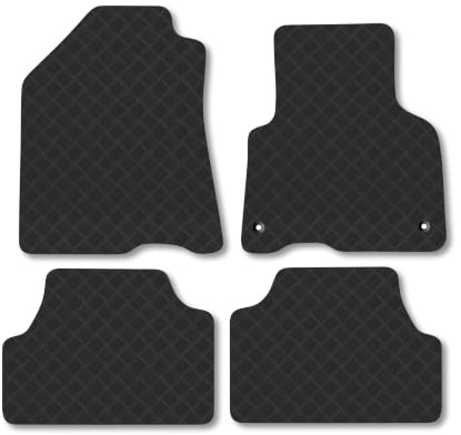 Kia Soul (2019-2024) [Electric] 3mm Rubber Car Mats | Tailored Fit Durable Floor Mats Full Coverage Protection Waterproof Accessories Easy Clean Anti Slip Made in the UK