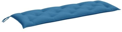 vidaXL Bankauflage, Polsterauflage Auflage für Gartenbank, Bankkissen Bankpolster, Polster Sitzkissen für Sitzbank, Melange Blau 150x50x7cm Stoff