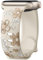 Mastten Correa floral compatible con correas de Apple Watch de 1.575 pulgadas, 1.614 pulgadas, 1.654 pulgadas, 1.496 pulgadas, correa deportiva de silicona con incrustaciones de flores grabadas para