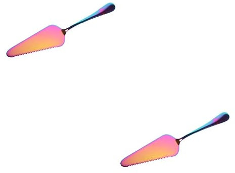 Amosfun 2St Kuchenschaufel Edelstahl Kuchenwender Spachtel Gestell Kuchenpizza Utensil Maschine küchenwerkzeug pizzaschneider Pizzamesser Hochzeitstortenschaufel Backschaufel aus Edelstahl