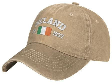 Unisex Papa Hüte Irland Flagge Running Kappe Premium Basecap Klassische Trucker Kappe Für Baseball Camping Outdoor