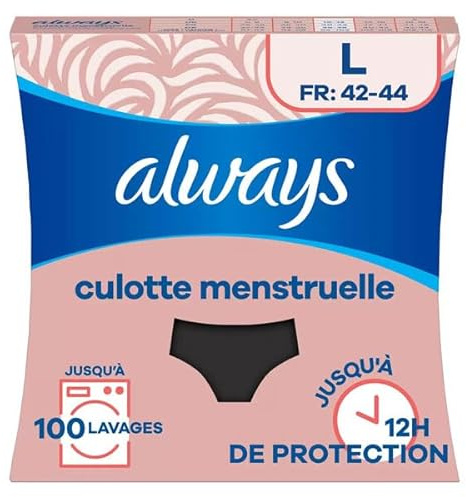 Always Menstruationshose, waschbar, L, mittelmäßiger bis starker Fluss, 1 Stück