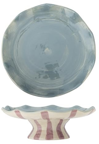 Bloomingville Willa Kuchenteller, Rose, Steingut, T28xH9,5 cm