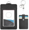 Ausweishalter, Ausweishülle, für id Card Holder, Büro, Schule, Mitarbeiter, langlebig, stilvoll，kartenhülle (Vertical)