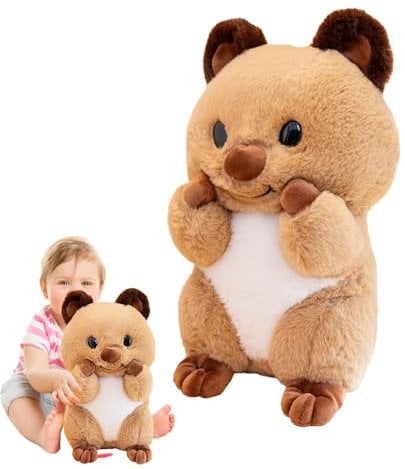 Generisch Quokka Plüschtier,Plüsch Quokka Puppe - Raumdekoration gefüllte Quokka-Puppe | Kuscheltier aus Plüsch für Wohnzimmer, Schlafzimmer, Kinderzimmer, Sofa, Couch