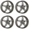 4x Carmani Felgen 15 Oskar 7.0x17 ET48 5x114.3 hyper gun kompatibel mit Toyota Auris C-HR Previa