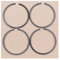 AOIUU Kit di fasce elastiche for pistone da 4/6 pezzi da 38 mm x 1,5 mm, adatto for H-u-s-q-v-a-r-n-a 36 136 137 141 142 235P 235R 232L 240RJ 240RBD, motosega, decespugliatore e tagliabordi.(4PCS)