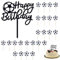 Football Cake Toppers for Boys, Football Cake Decorations, Football Birthday Decorations, 25-Piece Set, Acrylic and Paper Materials, Ideal for Birthday Parties and Father’s Day Celebrations
