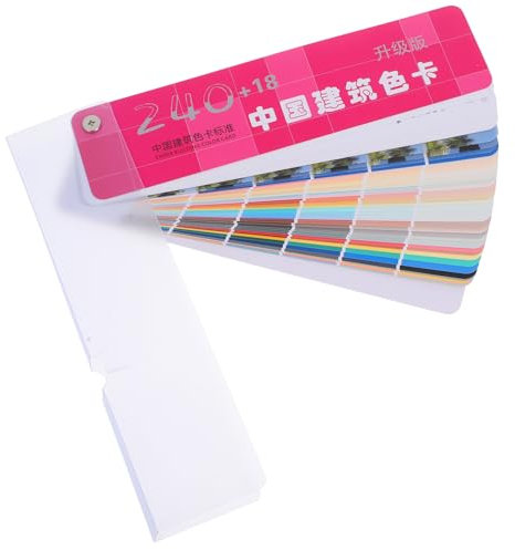 VILLCASE 1 Juego Tarjetas de Color Pintura con Colores Estándar Nacionales Herramienta Práctica Proyectos de Pintura Tarjetas Color Resistente y Duradera