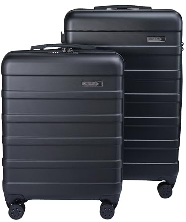 Cabin Max Anode 2-Piece Luggage Set – 100L Hold Check-in Case & 40L (55x40x20) Cabin Case, Hard Shell Spinner Wheels, Optimised Airline Weight Allowance