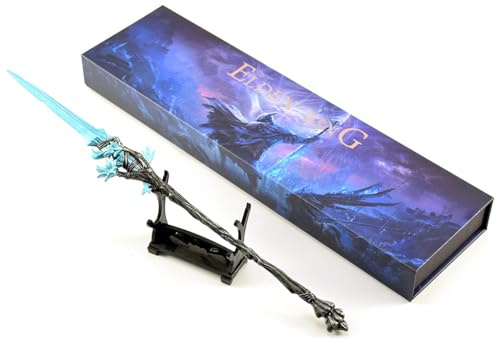 Housunzi Elden Rings Dreamspear Modellreplik Vollmetall 11,8 Zoll Spiel Sammlerstücke mit Geschenkbox Ausstellungsständer Themengeschenk für Spieleliebhaber