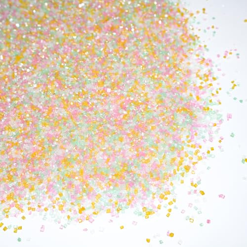Sujoygar 130g Ostern Ice Dekor, Essbare Streusel Ostern Tortendeko, zum Verzieren von Torten, Cupcakes Deko, für Süßigkeiten Oster Party Tortendeko, Easter Sanding Sugar Sprinkles