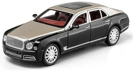 AUDSNI Diecast Automodelle Modellauto 1:24 Für Bentley Für Mulsanne Modellauto-Sammlerfahrzeug Aus Metallguss(Braun)