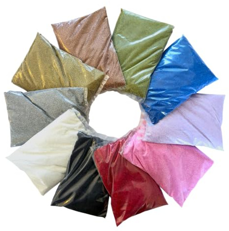 Farbsand Set mit 10 Farben, Decosand Premium Set 0,5mm 10x500g = 5kg.