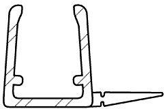 DIWARO. Duschdichtung DD023 | transparent | Länge 1240mm | Ersatzdichtung für Dusche | für Fünfeckduschen, Eckduschen, Viertelkreisduschen
