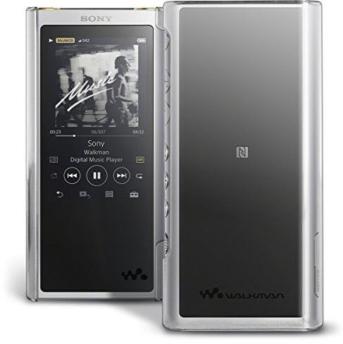 iGadgitz U6873 Clear PC Hard Back Case Cover for Sony Walkman NW-ZX300 High-Resolution Audio MP3 Player Protective Shell + Screen Protector